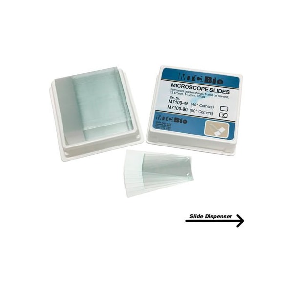 Mtc Bio MTC Bio Microscope Slides, 45 Corners, 25 x 75 mm, 72 Pack M7100-45 - main